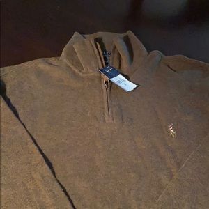 Brown 1/4 Zip Ralph Lauren Polo Sweater * New *